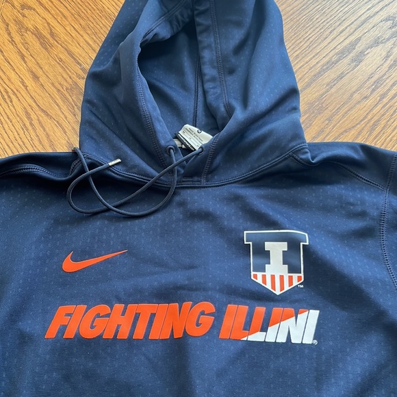 Illinois Fighting Illini Nike Men’s Hooded Sweatshirt Size M - Picture 2 of 6